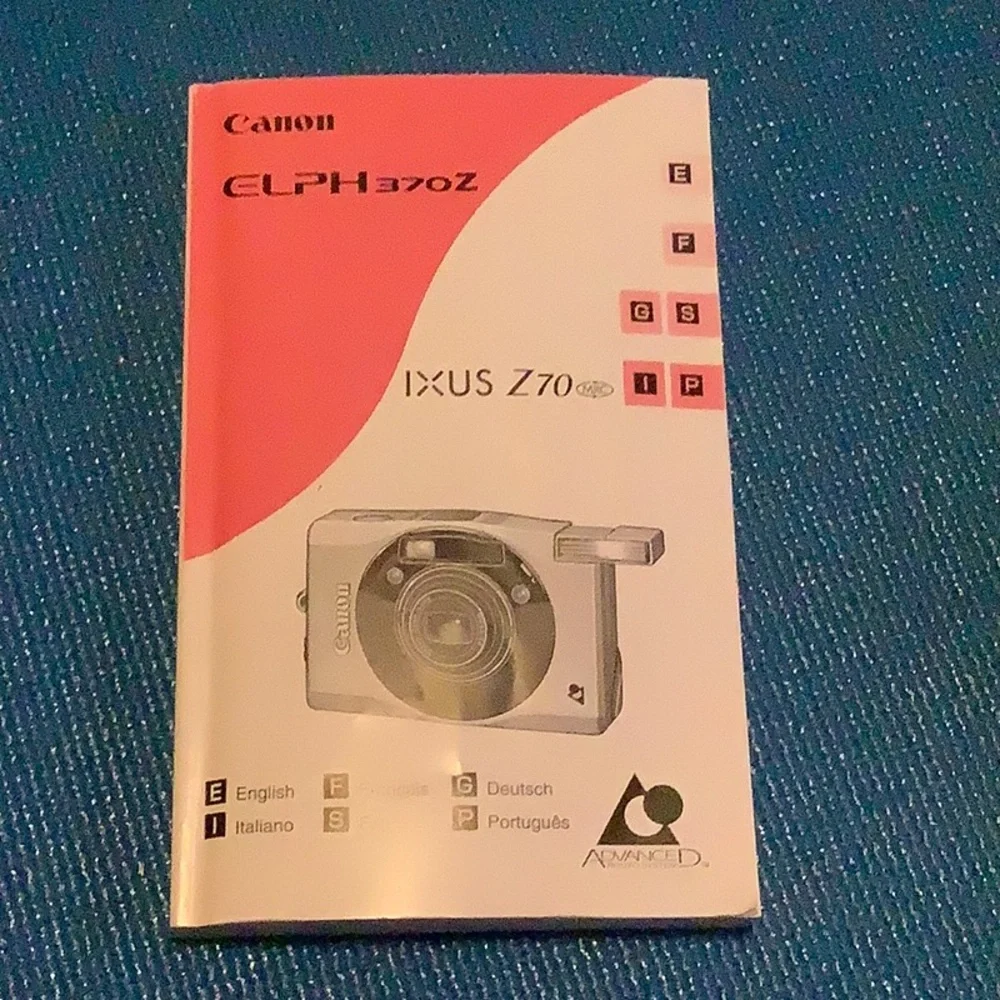 Canon ELPH 370Z Black and Silver Camera